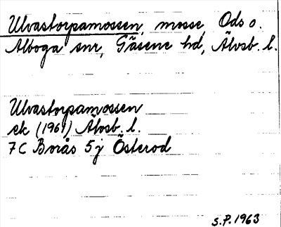 Bild på arkivkortet för arkivposten Ulvastorpamossen