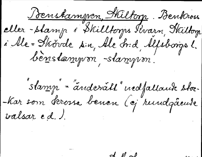 Bild på arkivkortet för arkivposten Benstampen, Skilltorp