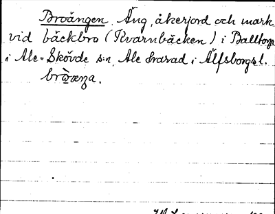 Bild på arkivkortet för arkivposten Broängen
