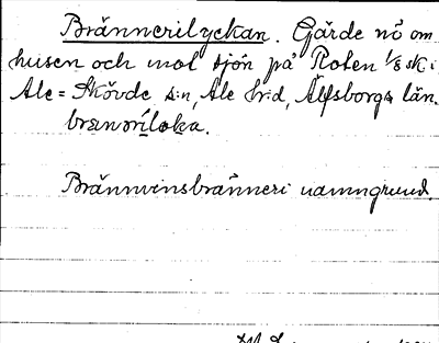 Bild på arkivkortet för arkivposten Brännerilyckan