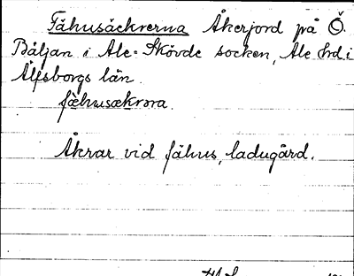 Bild på arkivkortet för arkivposten Fähusäckrerna