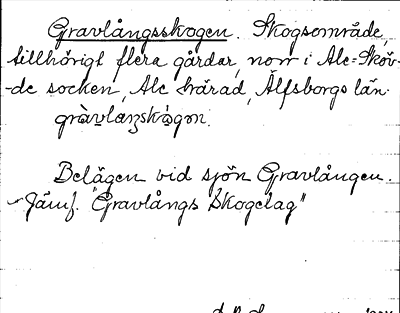 Bild på arkivkortet för arkivposten Gravlångsskogen