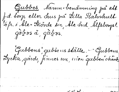 Bild på arkivkortet för arkivposten Gubbes