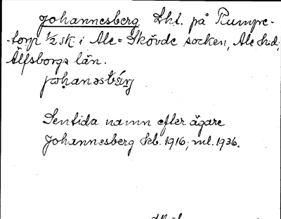 Bild på arkivkortet för arkivposten Johannesberg