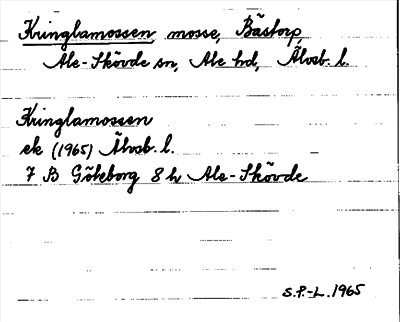Bild på arkivkortet för arkivposten Kringlamossen
