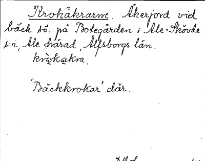 Bild på arkivkortet för arkivposten Krokåkrarne