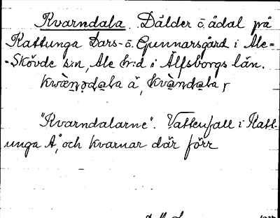 Bild på arkivkortet för arkivposten Kvarndala