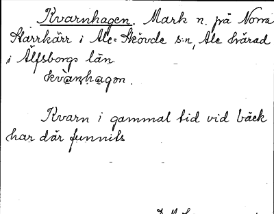 Bild på arkivkortet för arkivposten Kvarnhagen