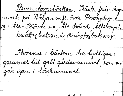 Bild på arkivkortet för arkivposten Kvarntorpsbäcken
