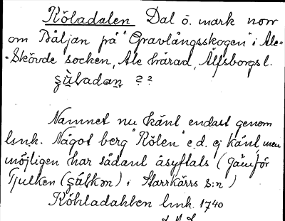 Bild på arkivkortet för arkivposten Köladalen