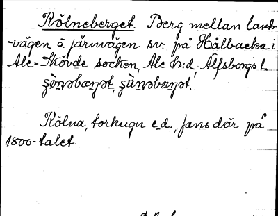 Bild på arkivkortet för arkivposten Kölneberget