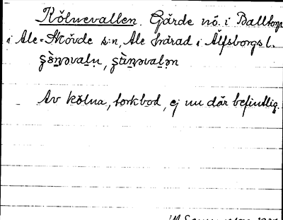 Bild på arkivkortet för arkivposten Kölnevallen