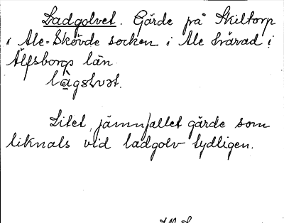 Bild på arkivkortet för arkivposten Ladgolvet