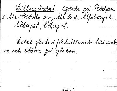 Bild på arkivkortet för arkivposten Lillagärdet
