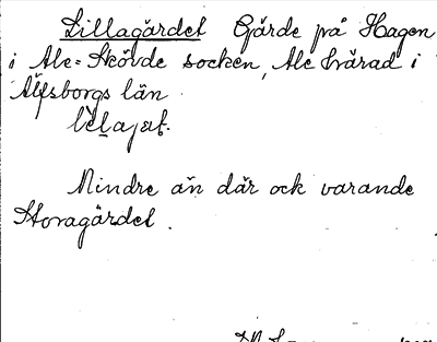 Bild på arkivkortet för arkivposten Lillagärdet