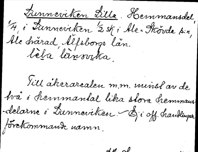 Bild på arkivkortet för arkivposten Lunneviken, Lilla
