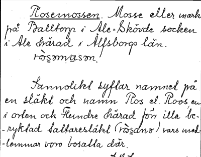 Bild på arkivkortet för arkivposten Rosenmossen
