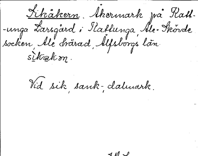 Bild på arkivkortet för arkivposten Sikåkern