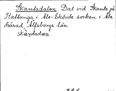 Bild på arkivkortet för arkivposten Skantadalen