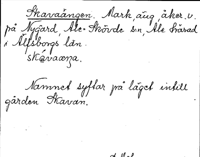 Bild på arkivkortet för arkivposten Skavaängen