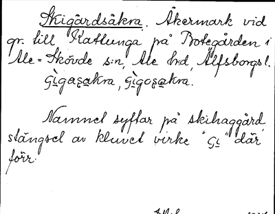 Bild på arkivkortet för arkivposten Skigårdsåkra
