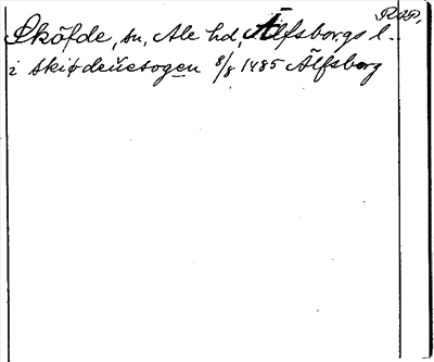 Bild på arkivkortet för arkivposten Sköfde