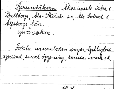 Bild på arkivkortet för arkivposten Sprundåkern