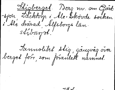 Bild på arkivkortet för arkivposten Stigberget