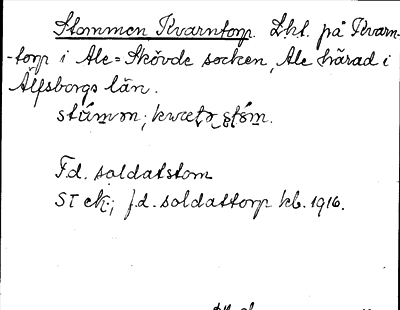 Bild på arkivkortet för arkivposten Stommen Kvarntorp