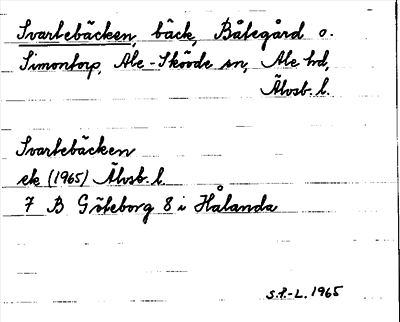 Bild på arkivkortet för arkivposten Svartebäcken