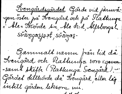 Bild på arkivkortet för arkivposten Svengårdsgärdet
