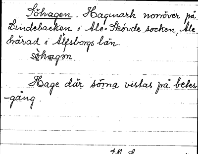 Bild på arkivkortet för arkivposten Söhagen