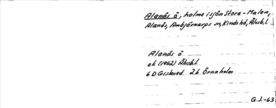 Bild på arkivkortet för arkivposten Alanäs ö