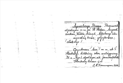 Bild på arkivkortet för arkivposten Agnesbergs Kvarn