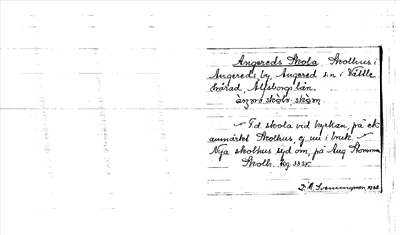 Bild på arkivkortet för arkivposten Angereds Skola