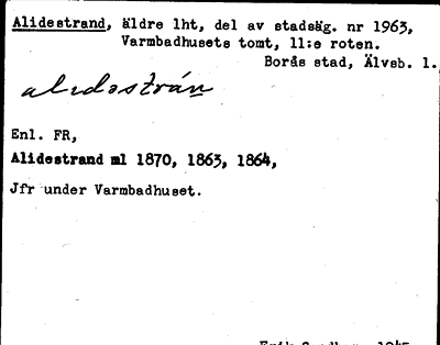 Bild på arkivkortet för arkivposten Alidestrand
