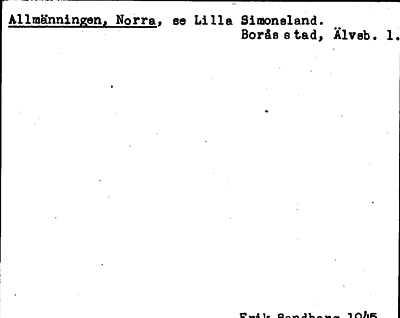 Bild på arkivkortet för arkivposten Allmänningen, Norra, se Lilla Simonsland
