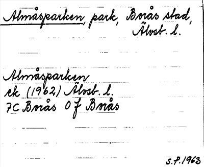 Bild på arkivkortet för arkivposten Almåsparken