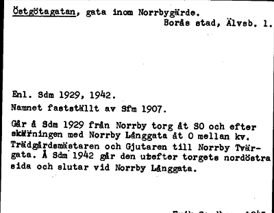 Bild på arkivkortet för arkivposten Östgötagatan
