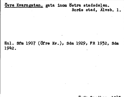 Bild på arkivkortet för arkivposten Övre Kvarngatan