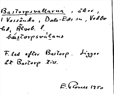 Bild på arkivkortet för arkivposten Bastorpsvallarna