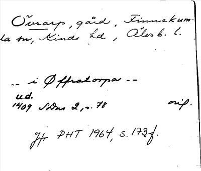 Bild på arkivkortet för arkivposten Övrarp