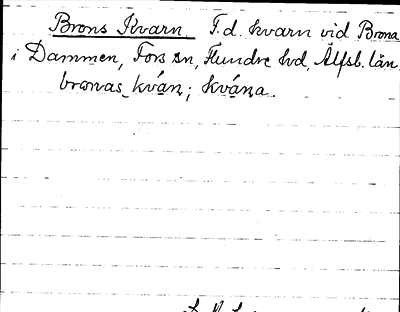 Bild på arkivkortet för arkivposten Brons Kvarn