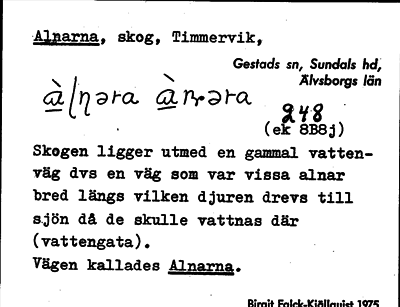 Bild på arkivkortet för arkivposten Alnarna