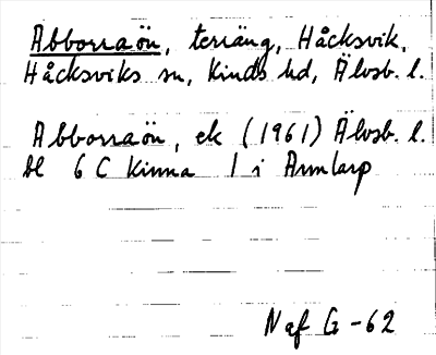 Bild på arkivkortet för arkivposten Abborraön