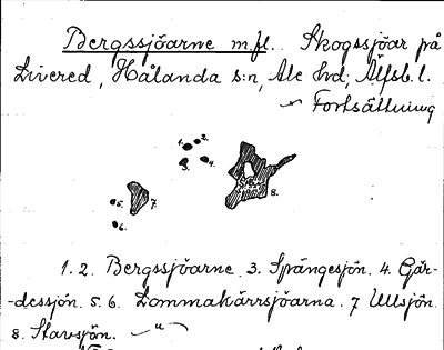 Bild på arkivkortet för arkivposten Bergssjöarne m.fl.