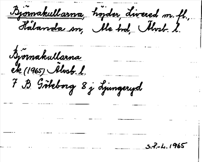 Bild på arkivkortet för arkivposten Björnakullarna