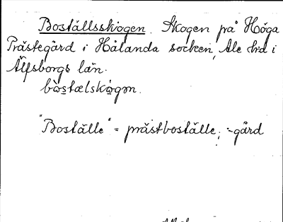 Bild på arkivkortet för arkivposten Boställsskogen