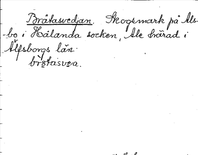 Bild på arkivkortet för arkivposten Bråtasvedjan