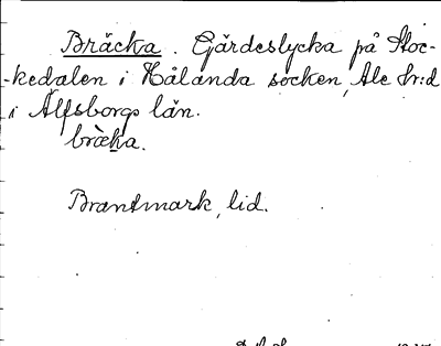 Bild på arkivkortet för arkivposten Bräcka